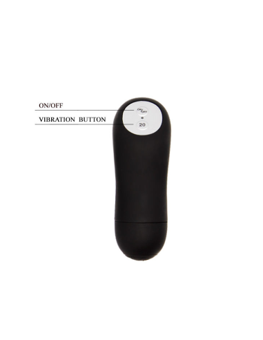 BAILE - Anillo de Control Remoto Negro 20V: Potencia tu Placer con Estimulación y Control