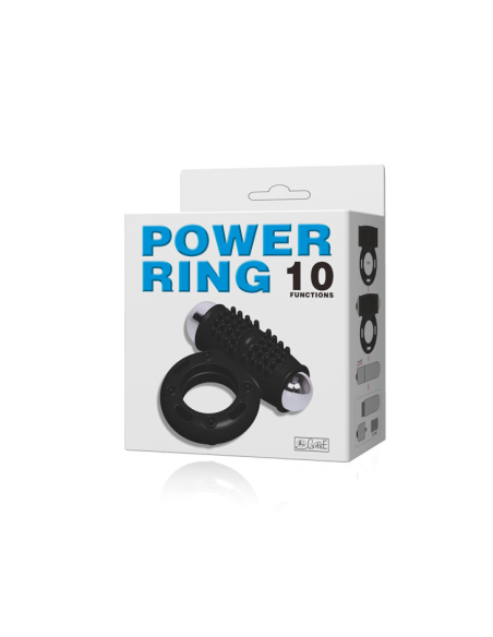 BAILE - POWER RING ANILLO VIBRADOR 10V | Erecciones Firmes y Estimulantes para Placer Infinito