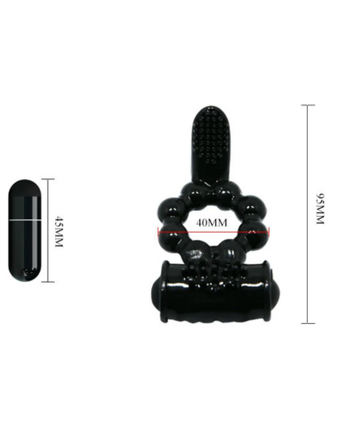 BAILE - SWEET RING: Anillo Vibrador Doble Estimulador para Parejas