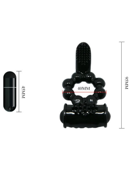 BAILE - SWEET RING: Anillo Vibrador Doble Estimulador para Parejas