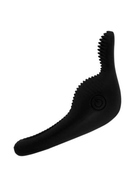 Pretty Love Thimble: Anillo Vibrador Negro de Silicona Médica - Intensifica Tu Placer