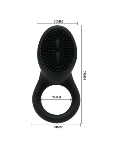 PRETTY LOVE - COBRA Anillo Vibrador Negro | SexPlace.MX