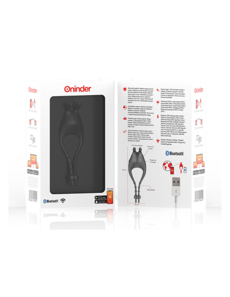 ONINDER - PAMPA Anillo Vibrador Malposición con App | SexPlace.MX