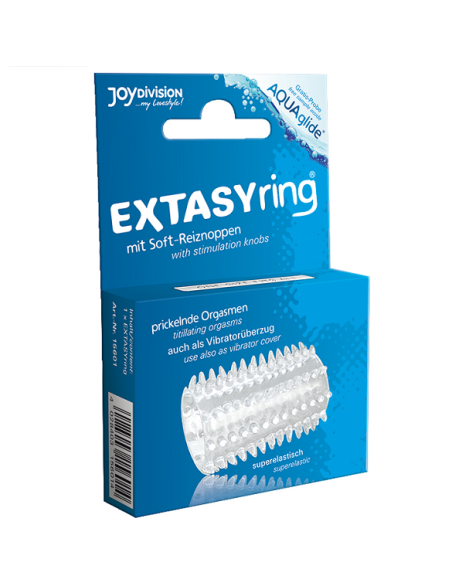 JOYDIVISION EXTASY RING - Anillo Estimulador para el Pene con Lubricante Aquaglide