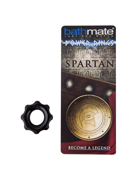 BATHMATE Anillo Pene Spartan Negro - Resistencia y Durabilidad para Erecciones Óptimas
