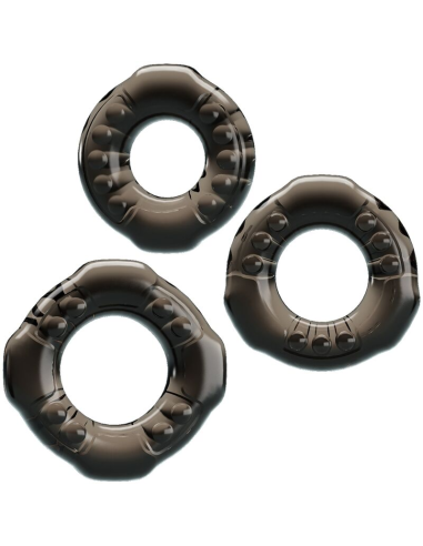 BAILE - Set de 3 Cock Rings Yvonne | Erecciones Largas y Duraderas