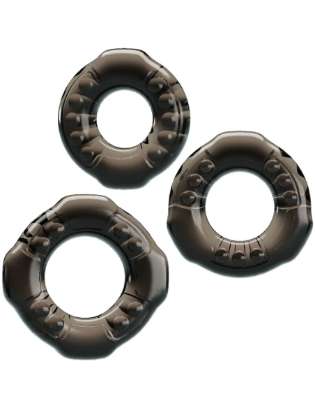 BAILE - Set de 3 Cock Rings Yvonne | Erecciones Largas y Duraderas