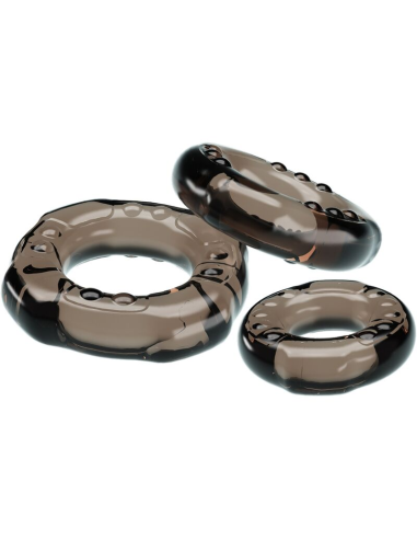 BAILE - Set de 3 Cock Rings Yvonne | Erecciones Largas y Duraderas