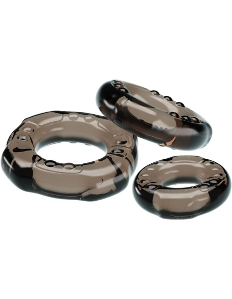 BAILE - Set de 3 Cock Rings Yvonne | Erecciones Largas y Duraderas