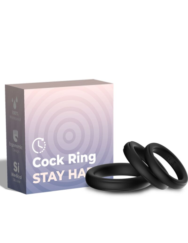 ARMONY - Triple Anillo de Silicona Luminoso para Placer Intenso y Erecciones Fuertes