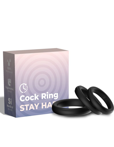 ARMONY - Triple Anillo de Silicona Luminoso para Placer Intenso y Erecciones Fuertes