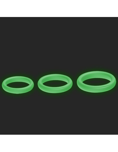ARMONY - Triple Anillo de Silicona Luminoso para Placer Intenso y Erecciones Fuertes