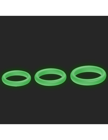 ARMONY - Triple Anillo de Silicona Luminoso para Placer Intenso y Erecciones Fuertes