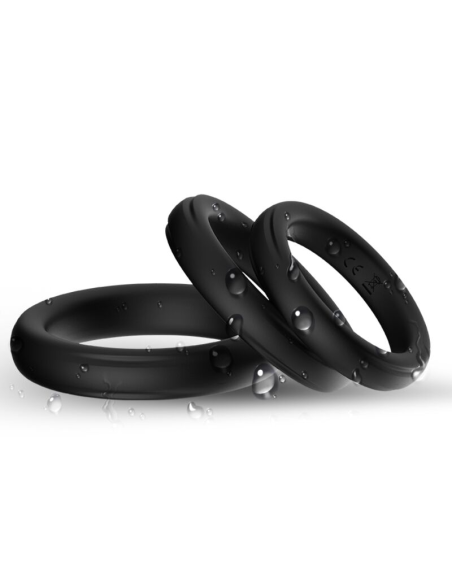 ARMONY - Triple Anillo de Silicona Luminoso para Placer Intenso y Erecciones Fuertes