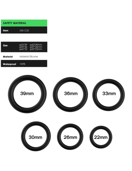 Anillo de Silicona Negro ARMONY | Placer Intenso y Duradero