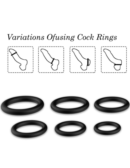 Anillo de Silicona Negro ARMONY | Placer Intenso y Duradero