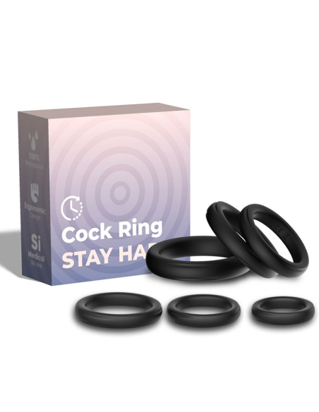 Anillo para el Pene ARMONY - Lock Silicona Negra | Placer Intensificado y Cómodo Ajuste