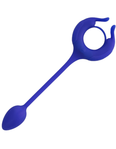 Anillo con Peso para Pene CalExotics Admiral - 10 Modos de Vibración, Estimulación Prolongada y Resistente al Agua