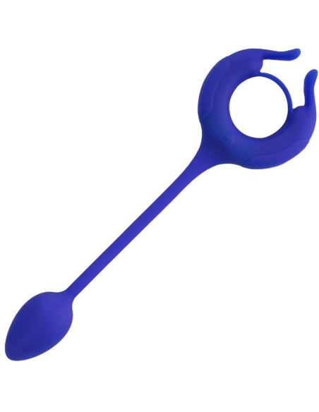 Anillo con Peso para Pene CalExotics Admiral - 10 Modos de Vibración, Estimulación Prolongada y Resistente al Agua