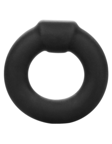 CALEXOTICS Alpha Optimum Ring Negro - Anillo Erótico de Silicona Liquida Premium para Mejora de Erecciones y Placer Explosivo