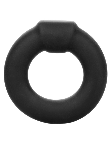 CALEXOTICS Alpha Optimum Ring Negro - Anillo Erótico de Silicona Liquida Premium para Mejora de Erecciones y Placer Explosivo