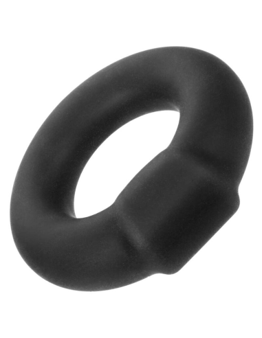 CALEXOTICS Alpha Optimum Ring Negro - Anillo Erótico de Silicona Liquida Premium para Mejora de Erecciones y Placer Explosivo
