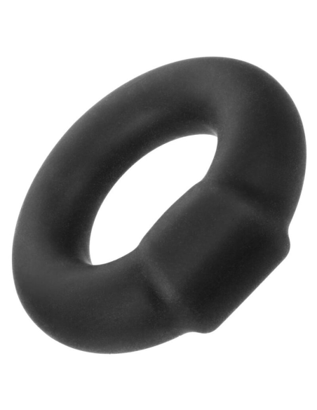CALEXOTICS Alpha Optimum Ring Negro - Anillo Erótico de Silicona Liquida Premium para Mejora de Erecciones y Placer Explosivo