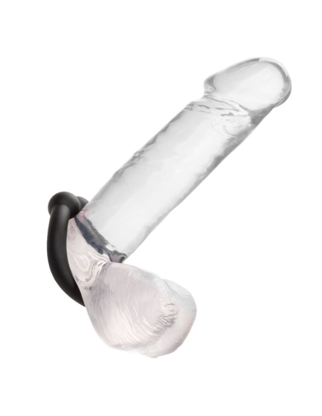 Calexotics Alpha Muscle Ring Negro - Anillo de Silicona Premium para Mayor Placer y Sensibilidad