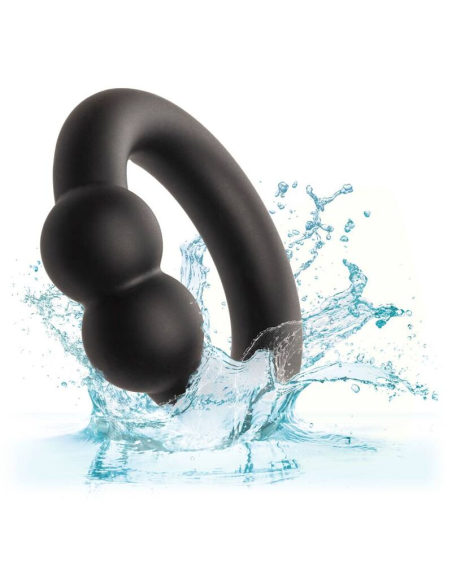 Calexotics Alpha Muscle Ring Negro - Anillo de Silicona Premium para Mayor Placer y Sensibilidad