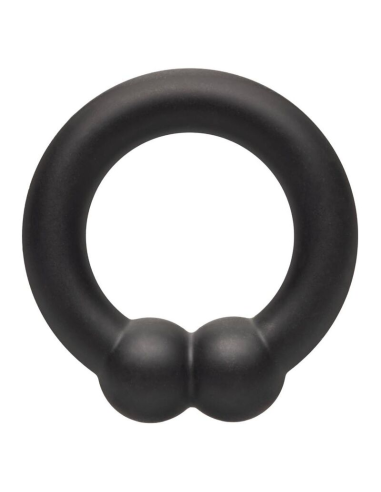 Calexotics Alpha Muscle Ring Negro - Anillo de Silicona Premium para Mayor Placer y Sensibilidad