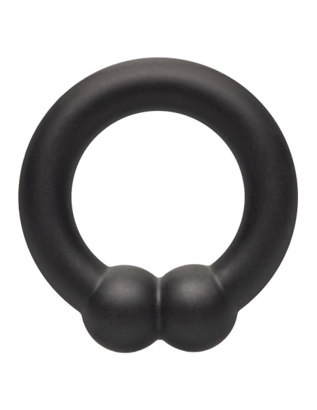 Calexotics Alpha Muscle Ring Negro - Anillo de Silicona Premium para Mayor Placer y Sensibilidad