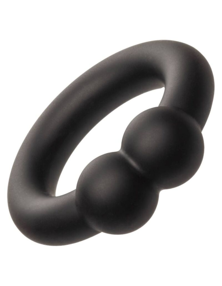 Calexotics Alpha Muscle Ring Negro - Anillo de Silicona Premium para Mayor Placer y Sensibilidad