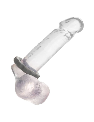 Calexotics Alpha Erect Ring Gris - Anillo de Silicona Líquida para Placer Extremo
