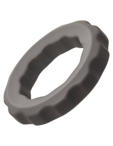 Calexotics Alpha Erect Ring Gris - Anillo de Silicona Líquida para Placer Extremo
