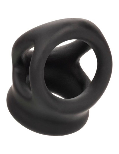 CalExotics Alpha Anillo de Jaula Doble Negro - Placer y Soporte Superior para la Erección
