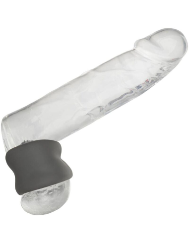 CALEXOTICS Alpha Anillo Extensión Escroto Doble Negro - Placer Ultra Lujoso y Resistente