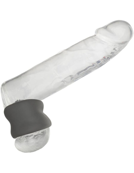 CALEXOTICS Alpha Anillo Extensión Escroto Doble Negro - Placer Ultra Lujoso y Resistente