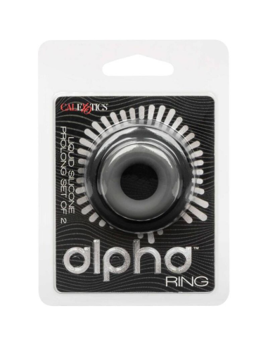 CALEXOTICS - Alpha Set de 2 Anillos Prolong Gris | Placer y Comodidad