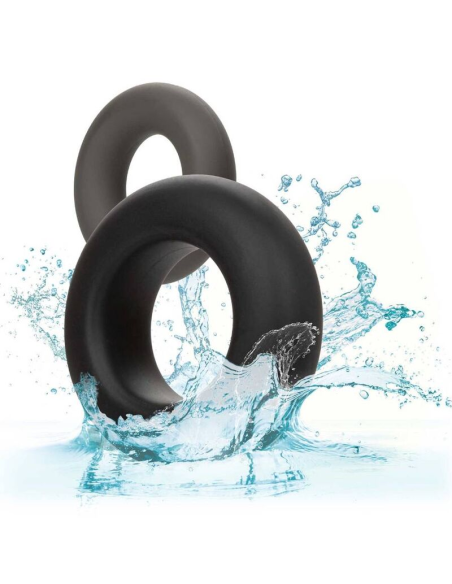 CALEXOTICS - Alpha Set de 2 Anillos Prolong Gris | Placer y Comodidad