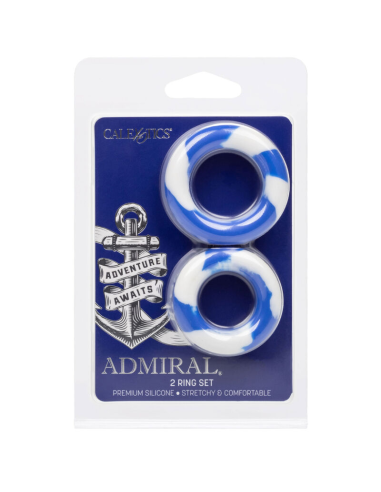 CALEXOTICS Admiral Set - Anillos para Pene de Silicona Premium para Placer y Rendimiento Mejorados
