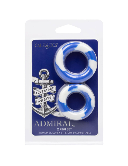 CALEXOTICS Admiral Set - Anillos para Pene de Silicona Premium para Placer y Rendimiento Mejorados
