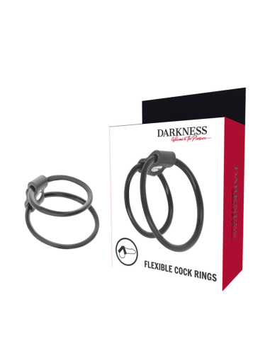 DARKNESS Anillos Pene Duo Potenciadores - Erecciones Duraderas y Placer Infinito