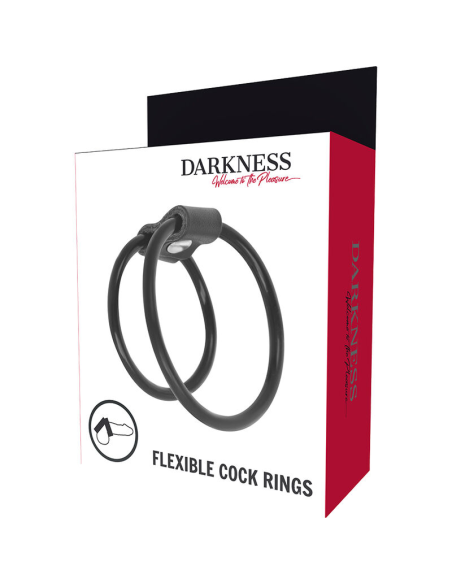 DARKNESS Anillos Pene Duo Potenciadores - Erecciones Duraderas y Placer Infinito