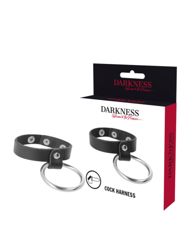 DARKNESS - Anillo de Metal para Pene y Testículos | Placer Duradero y Sensaciones Inolvidables