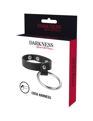 DARKNESS - Anillo de Metal para Pene y Testículos | Placer Duradero y Sensaciones Inolvidables