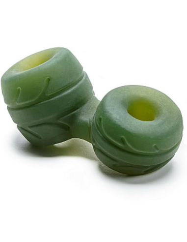 PERFECT FIT SILASKIN COCK & BALL VERDE - Anillo Erótico para Pene y Testículos, Ideal para Juegos Apasionantes