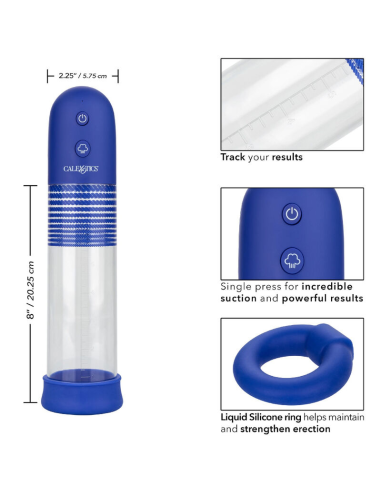 CalExotics Admiral Kit: Bomba de Erección Recargable con Anillo Silicona - Potencia y Sensación Mejoradas