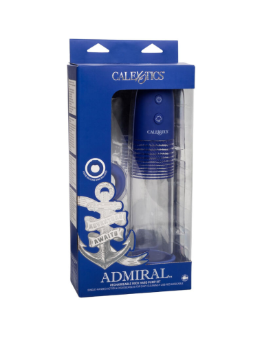 CalExotics Admiral Kit: Bomba de Erección Recargable con Anillo Silicona - Potencia y Sensación Mejoradas