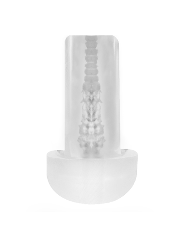 PUMP ADDICTED - PLEASURE SLEEVE MANUAL: Masturbador Transparente para Sensaciones Realistas y Voyeuristas