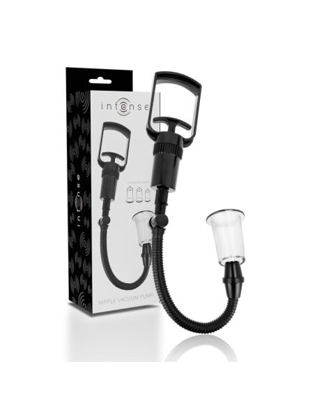 Intense Pump: Bomba de Pezones y Clítoris - 3 Copas Intercambiables para Sensaciones Extremas
